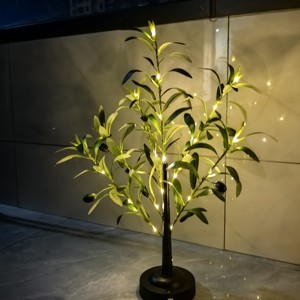 Lámpara de Mesa LED con Simulación de Olivo para el Hogar, Dormitorio, Fiesta de Navidad, Boda, Luces Decorativas, Árbol Luminoso, Luz Nocturna - Product Image 3