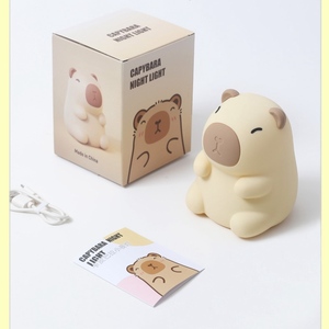 Nouveauté Animal <span class=keywords><strong>Veilleuse</strong></span> Dimmable Rechargeable Touch Capibara Lampe Pour Bébé Cadeaux - Product Image 6