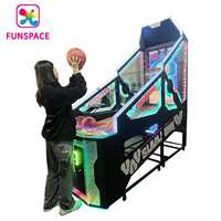 Machine de jeu d'arcade de basket-ball de rêve Funspace 55 pouces avec écran Slam Dunk Player Hoop Machine de jeu de rachat de billets