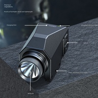 Lampe torche tactique LED à montage sur rail, 17 fonctions, résistance aux chocs, résistance aux chutes
