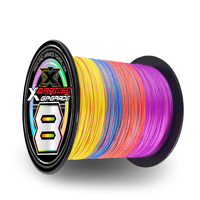 Nouvelle ligne de pêche tressée multicolore Xbraid X8 originale en PE, 300m/500m, flottante pour la pêche à la carpe en lac