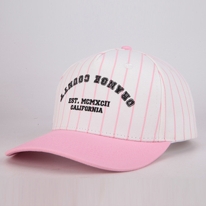 OEM Bán Buôn Cổ Điển Sọc Mũ Bóng Chày Với Biểu Tượng Tùy Chỉnh Thêu 5 Bảng Điều Chỉnh Gorras Bông Sọc Mũ Bóng Chày - Product Image 5