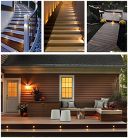 Lampe d'escalier à LED 3W pour terrasse, jardin, enterrée, enterrée, allée enterrée, lumière souterraine à émission latérale