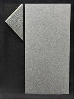Dalles de pavage extérieur antidérapantes 600x1200x18mm en pierre pour allée, surface Lychee, design gris beige