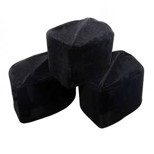 Nouveau design 2022 – Vente directe usine – Casquette de prière islamique en daim pour homme, style malaisien - Product Image 2