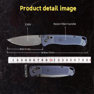 มีดพับ BUGOUT 535 ของ Knife Company ใบมีดทรง Spear Point เหล็ก S30V ด้ามคาร์บอนไฟเบอร์ มีดสำหรับตั้งแคมป์ DIY OEM มีดพกพาทางยุทธวิธี - Product Image 6