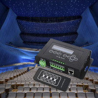 Controlador LED RGBW Multifuncional con Temporizador y Pantalla OLED para Sistemas de Iluminación Atmosférica Programables de 4 Canales