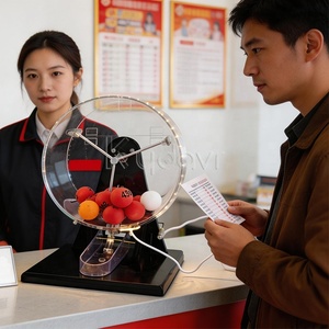 Machine de tirage de loterie portable à LED personnalisée pour mini jeu de <span class=keywords><strong>bingo</strong></span> et <span class=keywords><strong>loto</strong></span>, avec 100 numéros et balles de ping-pong - Product Image 2