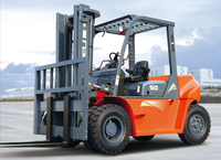 Chariot élévateur diesel HELI CPCD50 de 5 tonnes avec nouvelle transpalette pour les commerces de détail et les ateliers de réparation de machines