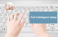 Bluetooth Klavye ve Fare Seti Taşınabilir iPad iPhone Android Tablet Windows IOS Ultra İnce Üç Modlu Çoklu Cihaz Ofis için