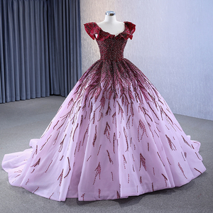 แจนเซมเบอร์เดรส231057สำหรับผู้หญิงชุดราตรีงานเลี้ยงตอนเย็นสีเลื่อมไล่ระดับสีสุดชิค - Product Image 4