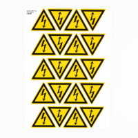 Étiquette d'avertissement de danger réfléchissante personnalisée autocollant triangulaire pour panneau de danger électrique autocollant d'avertissement de sécurité réfléchissant triangulaire