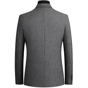 Cappotto da <span class=keywords><strong>Uomo</strong></span> Autunno e Inverno, <span class=keywords><strong>Trench</strong></span> Slim, Giacca Imbottita Monocolore da <span class=keywords><strong>Uomo</strong></span> - Product Image 2