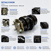 Moteur hydraulique MCR à piston radial à haute efficacité et longue durée de vie, à fonctionnement fluide et compact, pour équipement mobile