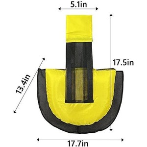 Filet de fuite pour animaux de piscine, forme circulaire, jaune et noir, bouée facile à installer pour l'évacuation des grenouilles - Product Image 3