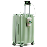 Bagage à main approuvé par la compagnie aérienne, valise de voyage à coque dure de 20 pouces PC Spinner Wheel Bagages avec serrure TSA pour hommes