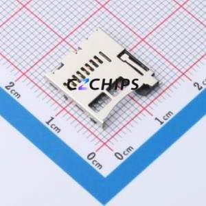 ZX-TF-481.85J SD Card / Memory Card Connector SMD Connector Self-Return Type MicroSD Card (TF Card) Card Holder 2.8mm - Product Image 1