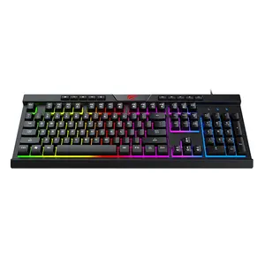 Havit Kb500L 114 Kunci Multi Fungsi Pc Rainbow Usb Kabel Membran Gamer Keyboard Gaming dengan Lampu Led