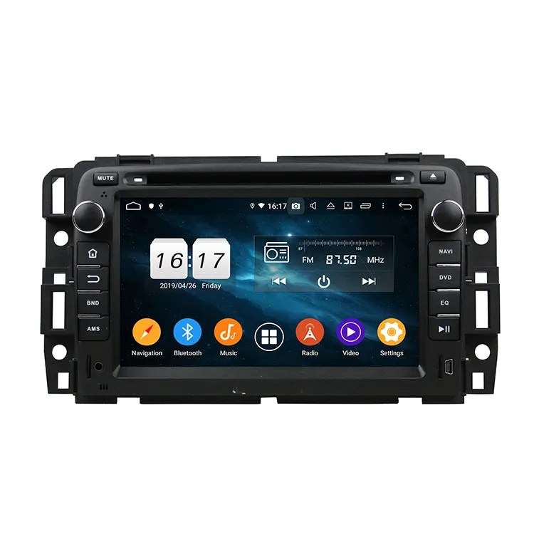 Android 10.0 PX6 4 + 64GB araba multimedya oynatıcı araba radyo gps navigasyon için GMC Yukon/Tahoe 2007-2012 ile CarPlay/Google Play