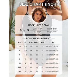 Traje de baño de una pieza para mujer con cuello pronunciado, fruncido y control de abdomen, de Spandex y Poliéster - Product Image 6