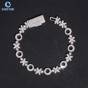 Pulsera de eslabones cubanos de moissanita en oferta, chapada en rodio, plata maciza 925, pulsera de 8 mm, joyería Hiphop Iced Out - Product Image 6