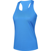 Conception personnalisée de la salle de sport débardeur gilet femmes vêtements de fitness polyester spandex respirant débardeur femmes pour le baseball tennis entraînement