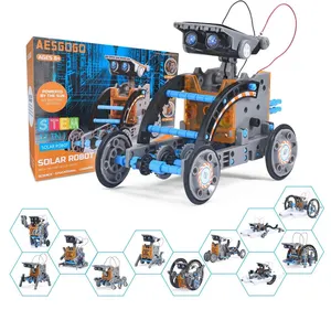 2023 Hot-Selling Novelty Student Intellectual 12 In 1 Development Solar Robot Set Children Educational Toys For Kids