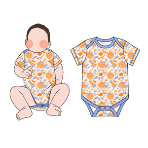 Özel Üretim Sıcak Satış Organik Bambu Nefes Alabilen Bebek Tulumu Çıtçıtlı Düğme Yazlık Kısa Kollu Şort Serin Tek Parça Takım - Product Image 5
