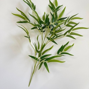 Feuilles et Branches <span class=keywords><strong>de</strong></span> <span class=keywords><strong>Bambou</strong></span> Artificiel en Plastique, Résistantes à l'Eau, Durables, Décoration Intérieure et <span class=keywords><strong>Extérieure</strong></span> pour la Maison et l'Hôtel, Directement <span class=keywords><strong>de</strong></span> l'Usine - Product Image 3