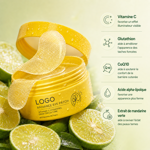 Conçu pour les cernes, soin hydratant nourrissant, améliore la peau sèche et ternie, éclaircit le contour des yeux, naturel, biologique, OEM ODM, masque pour les yeux en hydrogel VC - Product Image 5