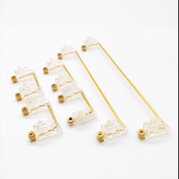 Tecsee Transparent Keyboard Stabilizers Plated Wire Keycap Stabilizers DIY Mechanical PCB Stabilizers