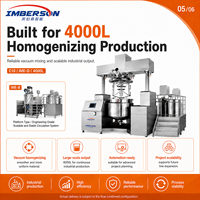 Machine d'homogénéisation cosmétique 300L pour émulsifier crèmes, onguents et produits liquides SUS304