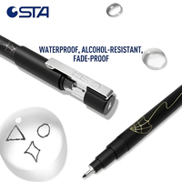 Marqueur de dessin noir professionnel, plusieurs tailles, ensemble de stylos à encre pigmentée Micron, stylos fins à encre pigmentée imperméable pour la conception artistique