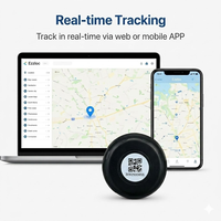 Daovay Mini Tag Traceur GPS Automobile avec Batterie 3 Ans Portée Illimitée pour Android & iOS Localisateur Intelligent