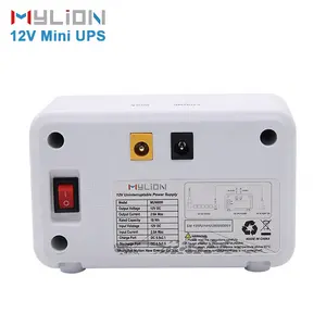 Mylion ce fcc مكافحة الحريق جهاز التوجيه ups ، بطارية احتياطية ، الطاقة الشمسية المحمولة ميني dc ups 12v 2a 3a ل موزع إنترنت واي فاي cctv المنزل الذكي