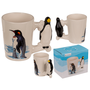 Taza gres, Penguin,11x8,5 cm,300 ml, - Product Image 1