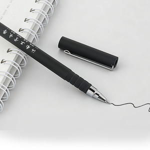 Customizable Logo Ballpoint <b>Pen</b> Black <b>White</b> Handle Metal Hook 145x10mm For Signature Advertising Promotional Gift - Product Image 1