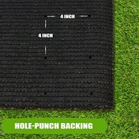 Gazon artificiel épais de qualité supérieure, tapis d'extérieur, gazon réaliste pour jardin, cour, pelouse artificielle, tapis en gazon synthétique pour chien, tailles personnalisées