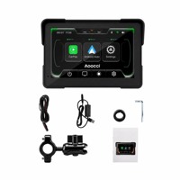 Aocci Écran intelligent pour moto 7 pouces avec CarPlay Android Auto sans fil, navigation GPS, moniteur DVR, IP67
