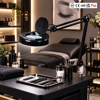 Lampe Loupe LED Pliable Noire à Bras Articulé pour Extension de Cils en Salon – Commande en Gros