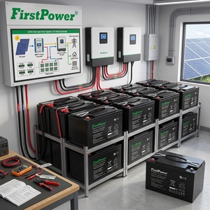 Batterie gel légère FirstPower LFPV1260 12V60Ah avec BMS intégré pour outils électriques, usage domestique et extérieur, durée de vie de 500 cycles - Product Image 6