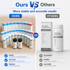 DIRUI Bandelettes de test 5-en-un pour protéine pH sang <span class=keywords><strong>Keto</strong></span> Glucose Kit de test pathologique multi-urine - Product Image 4