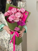 Papier d'emballage floral gaufré imperméable de la série Baroque, style peinture à l'huile, matériaux écologiques pour bouquets
