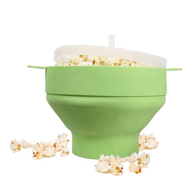Складной можно мыть в посудомоечной машине без добавления бисфенола А складной микроволновый силиконовый попкорна чаша для изготовления попкорна