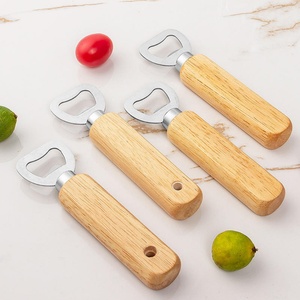 Sacacorchos y abridor de botellas de cerveza de madera maciza para el hogar con mango de madera y acero inoxidable - Product Image 4