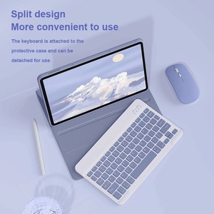 Pour <span class=keywords><strong>OPPO</strong></span> Pad Air 10.36 pouces 2022 tablette clavier souris couverture complète souple support rabattable - Product Image 3