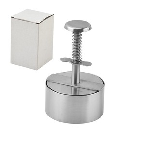 Aço inoxidável <span class=keywords><strong>Burger</strong></span> Press Round Maker Smasher Hamburger Patty Maker Mold - Product Image 3