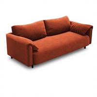 Canapé en tissu PU moderne et minimaliste, détachable, mobile et rotatif, pour petit appartement, salon et chambre, avec fonction griffoir pour chat