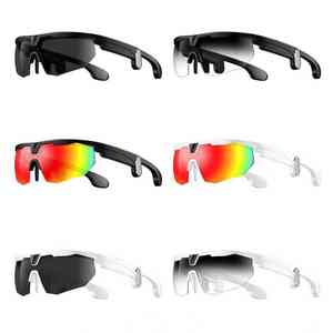 Lunettes de sport intelligentes W640 pour le cyclisme, la conduite en extérieur, la course à pied, protection UV400, coupe-vent, caméra 1080P, enregistrement, lunettes de soleil PC - Product Image 1