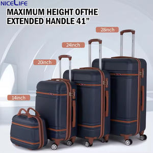 Unisex ABS Handgepäck Reisewagen Gepäckfabrik Anpassbare Hartschalen-Spinner-Rolle Praktische Taschen verpackung Sportart - Product Image 6